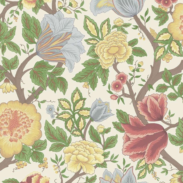 Midsummer Bloom-behang-Cole & Son-Rouge & Leaf Green-Rol-116/4013-Selected Wallpapers