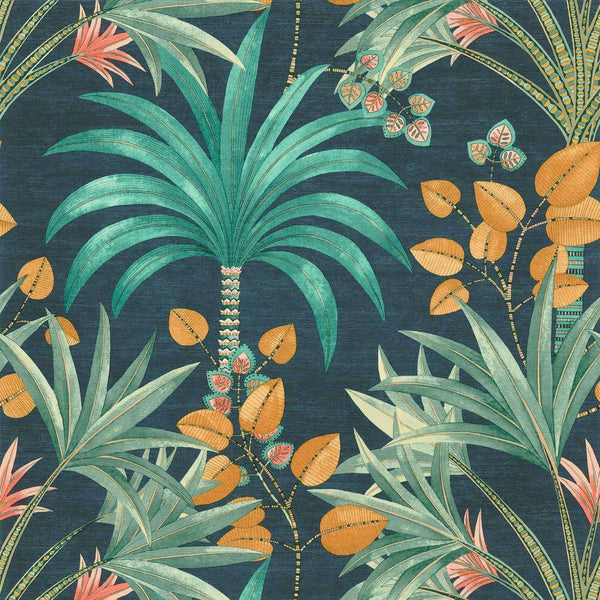 Mirissa-Tapete-Casamance-Petrole-Rolle-75521222-Selected Wallpapers