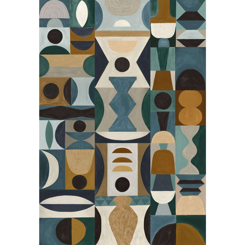Modelage-Behang-Tapete-Casamance-Blue Celadon-Set-75564282-Selected Wallpapers
