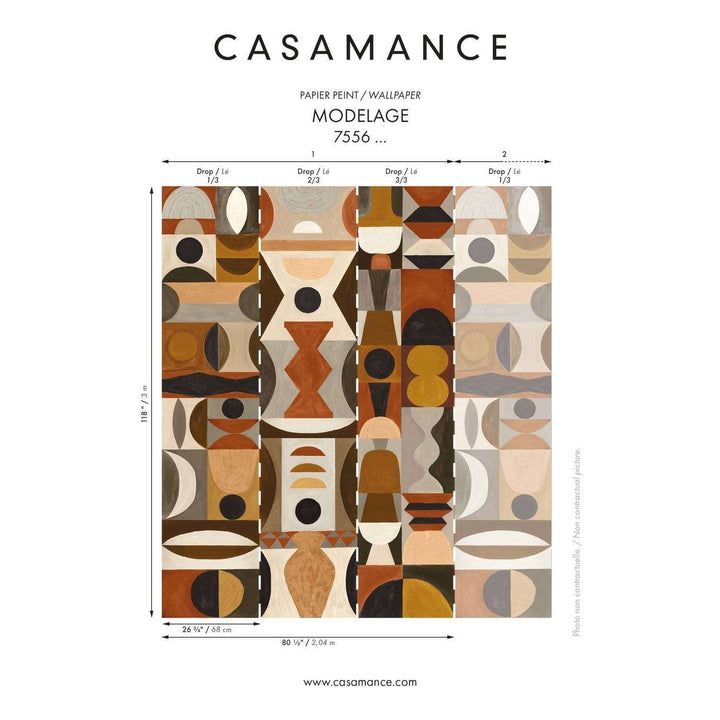 Modelage-Behang-Tapete-Casamance-Selected Wallpapers