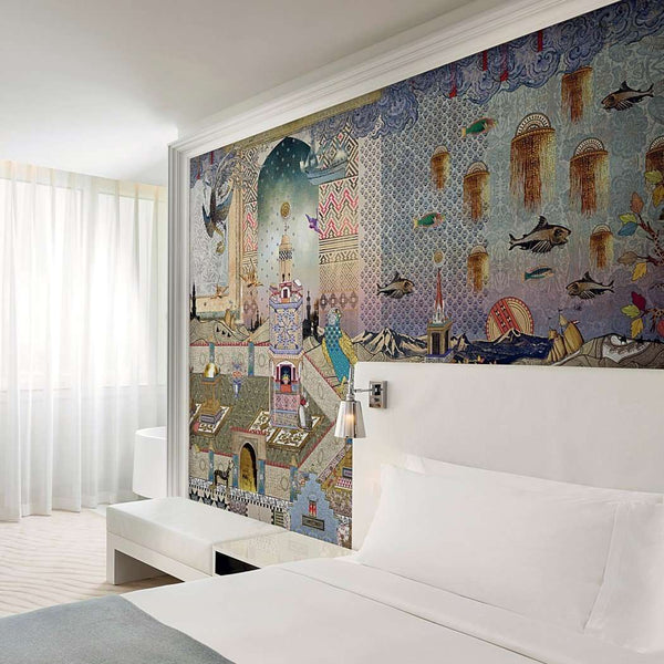 Mondrian Doha-behang-Tapete-LondonArt-Selected Wallpapers