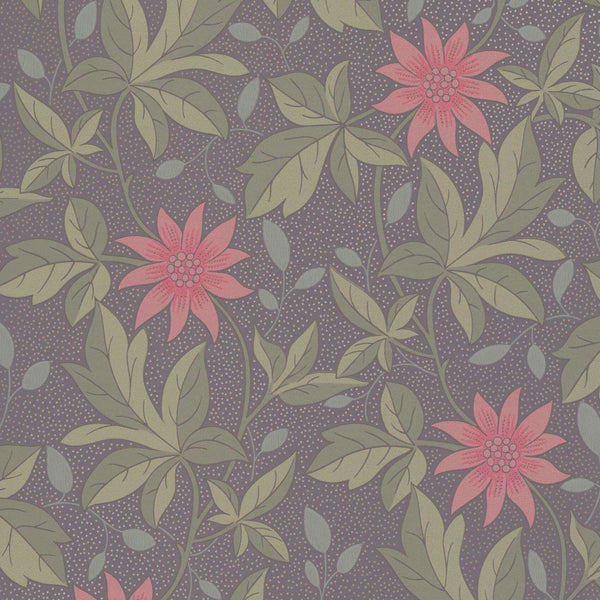 Monroe-behang-Little Greene-Pink Flower-Rol-0291MOPINKZ-Selected Wallpapers
