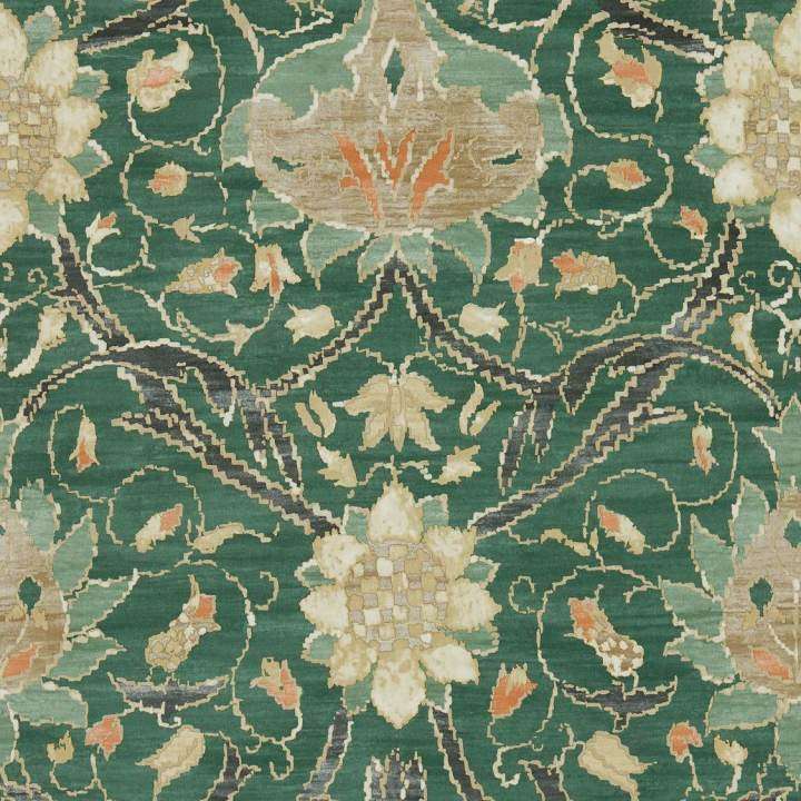 Montreal-behang-Tapete-Morris & Co-Forest/Teal-Rol-216432-Selected Wallpapers