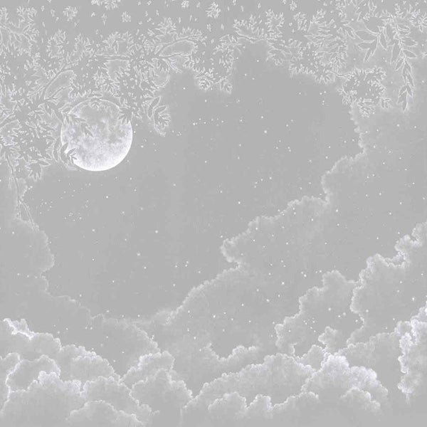 Moonlight-behang-Les Dominotiers-Grey-Non Woven 70 cm-DOM302/1-Selected Wallpapers