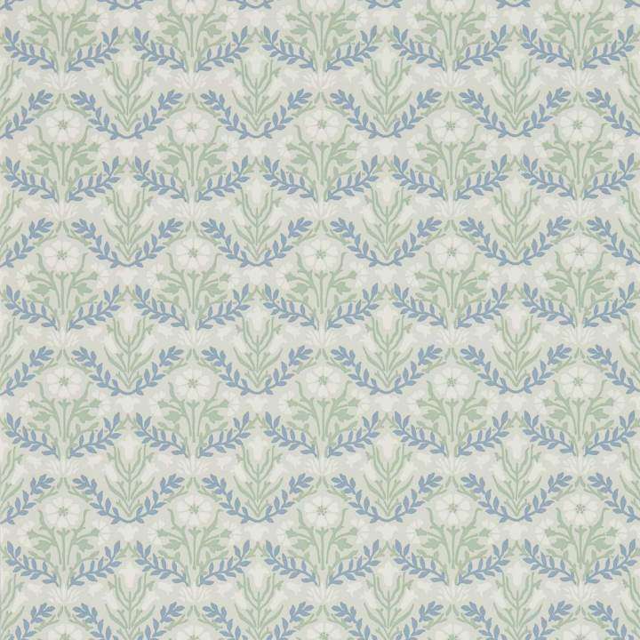 Morris Bellflowers-behang-Tapete-Morris & Co-Grey/Fennel-Rol-216435-Selected Wallpapers