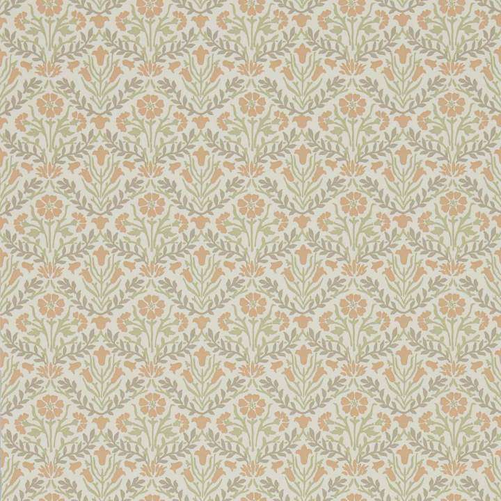 Morris Bellflowers-behang-Tapete-Morris & Co-Saffron/Olive-Rol-216438-Selected Wallpapers