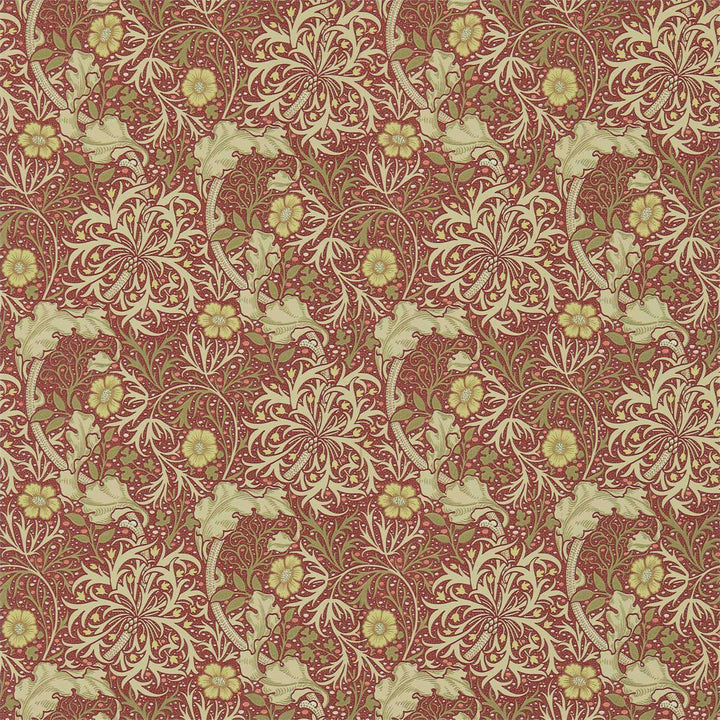 Morris Seaweed-behang-Tapete-Morris & Co-Red/Gold-Rol-214712-Selected Wallpapers