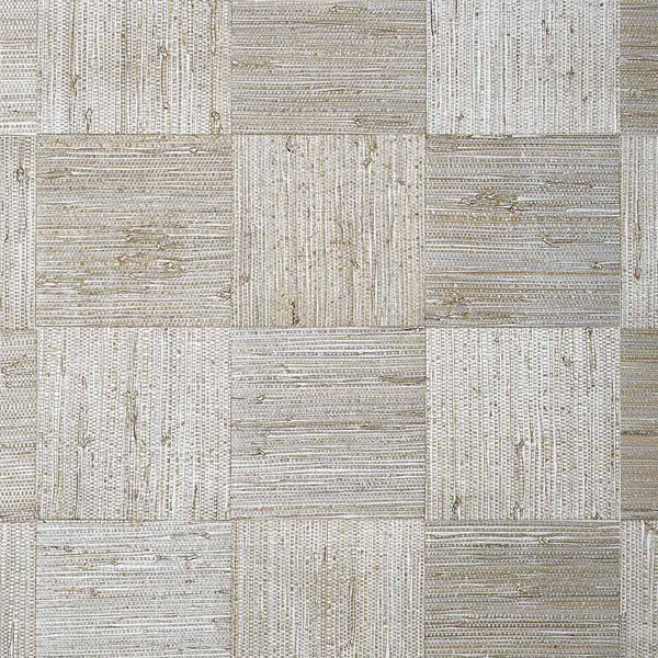Mosaic Weave-Tapete-Thibaut-Metallic Silver-Rolle-T24077-Selected Wallpapers