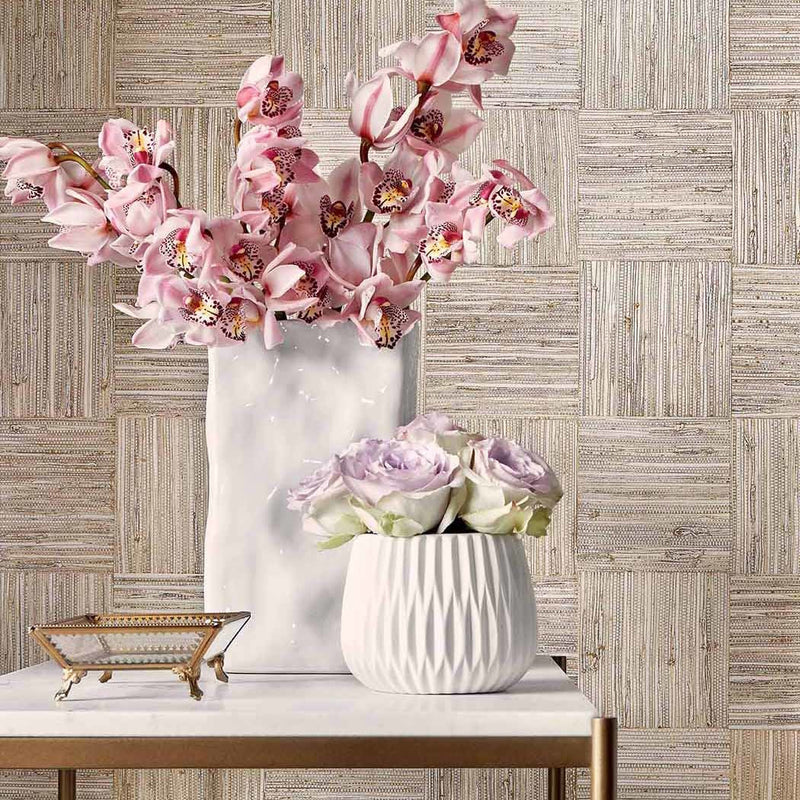 Mosaic Weave behang van Thibaut