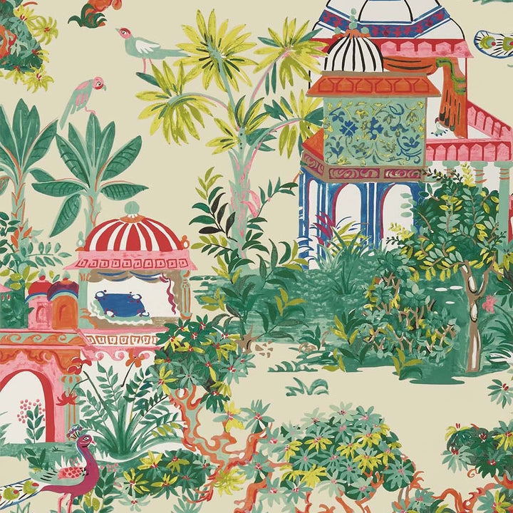 Mystic Garden-Behang-Tapete-Thibaut-Cream-Rol-T20824-Selected Wallpapers