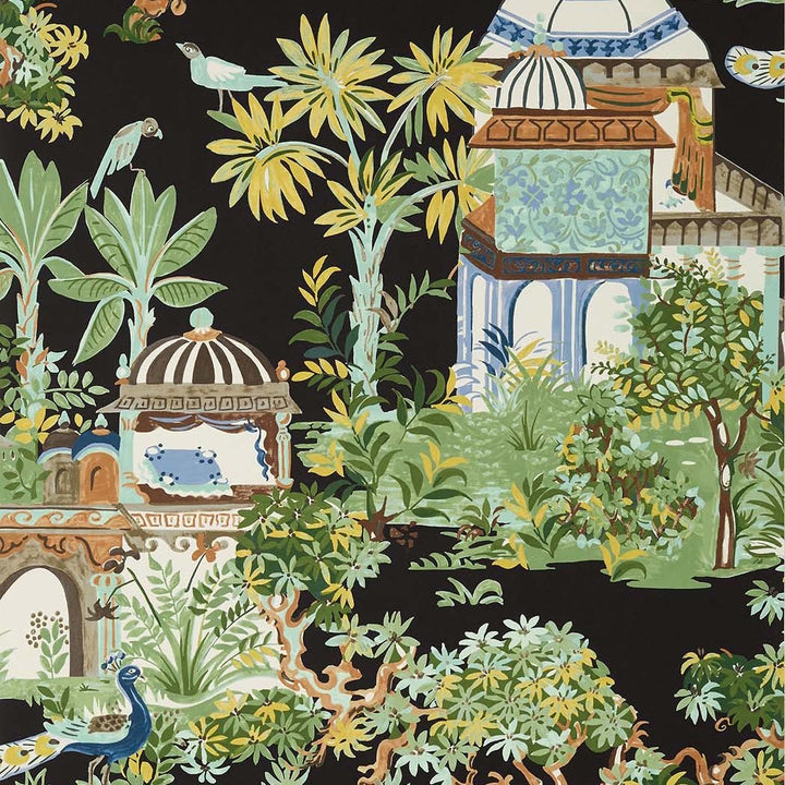 Mystic Garden-Behang-Tapete-Thibaut-Black-Rol-T20825-Selected Wallpapers