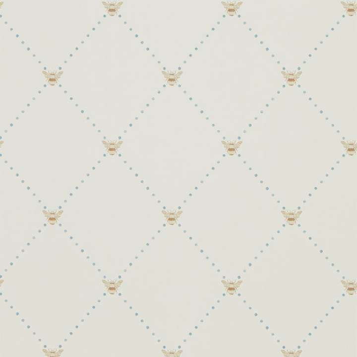 Nectar-behang-Tapete-Sanderson-Copper/Denim-Rol-216357-Selected Wallpapers