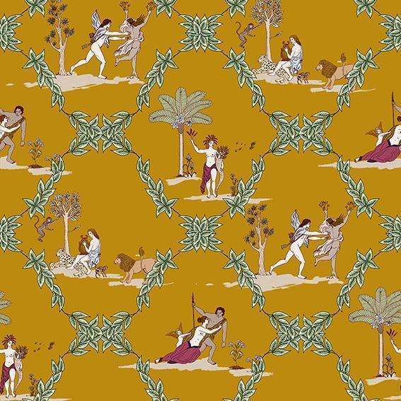 Neo-Bucolic-behang-Tapete-Coordonne-Mustard-Rol-8800054-Selected Wallpapers