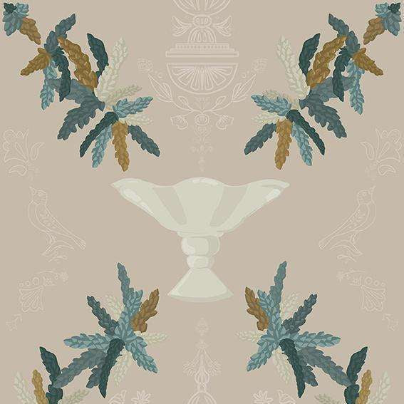 Neo-Rococo-behang-Tapete-Coordonne-Beige-Rol-8800063-Selected Wallpapers
