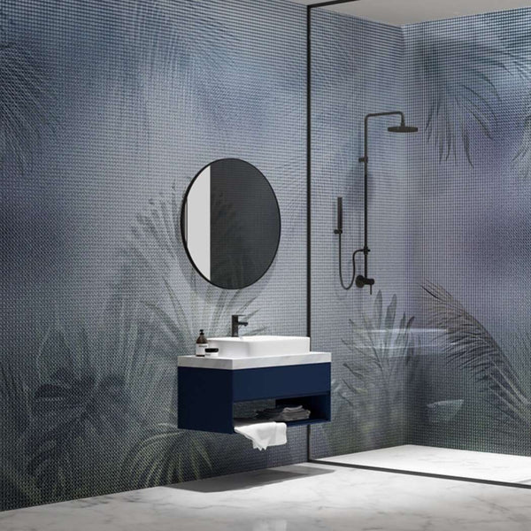 Ombre | Fiber Glass-behang-Inkiostro Bianco-Selected Wallpapers
