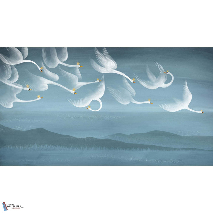 Onze Cygnes Sauvages-behang-Tapete-Les Dominotiers-Selected Wallpapers