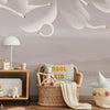 Onze Cygnes Sauvages-Tapete-Les Dominotiers-Selected Wallpapers