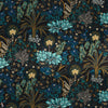 Opium Velvet stof-Casamance-Marine/Jaune Or-Meter (M1)-49970467-Selected Wallpapers