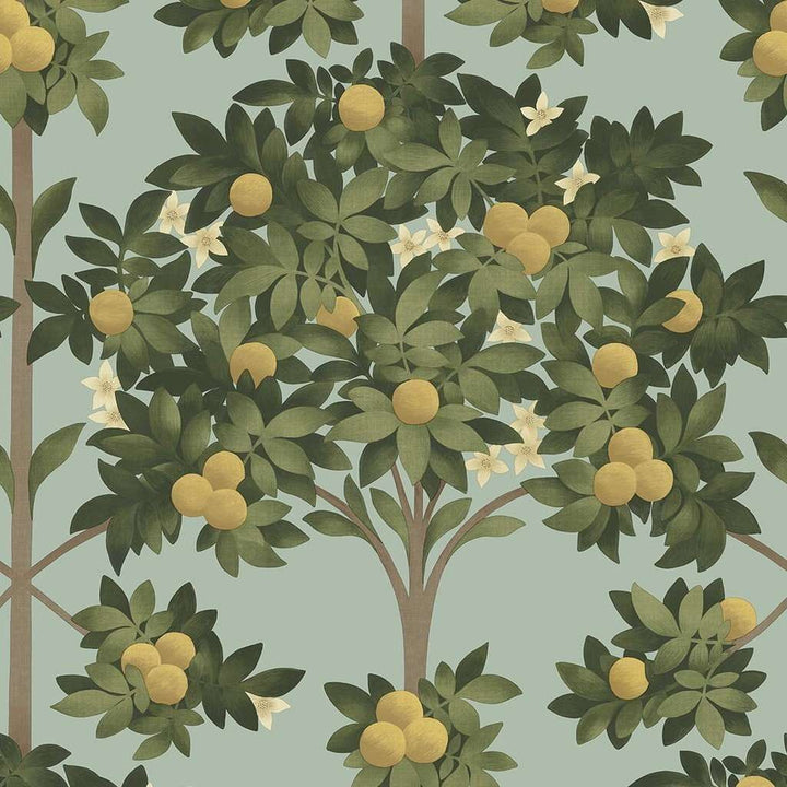 Orange Blossom-behang-Tapete-Cole & Son-Duck Egg-Rol-117/1002-Selected Wallpapers