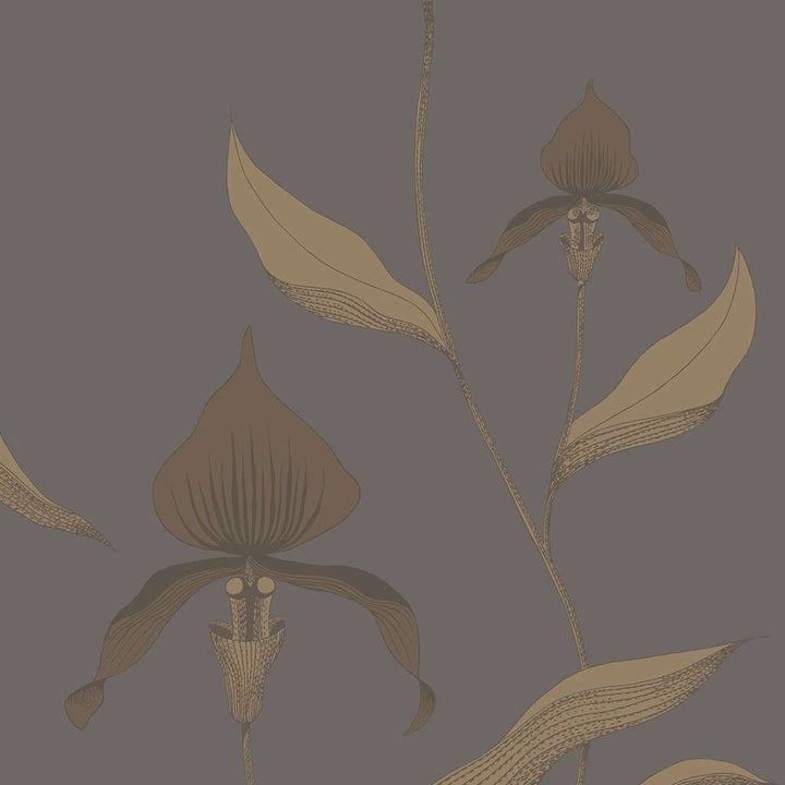 Orchid-behang-Tapete-Cole & Son-Metallic Bronze-Rol-95/10056-Selected Wallpapers