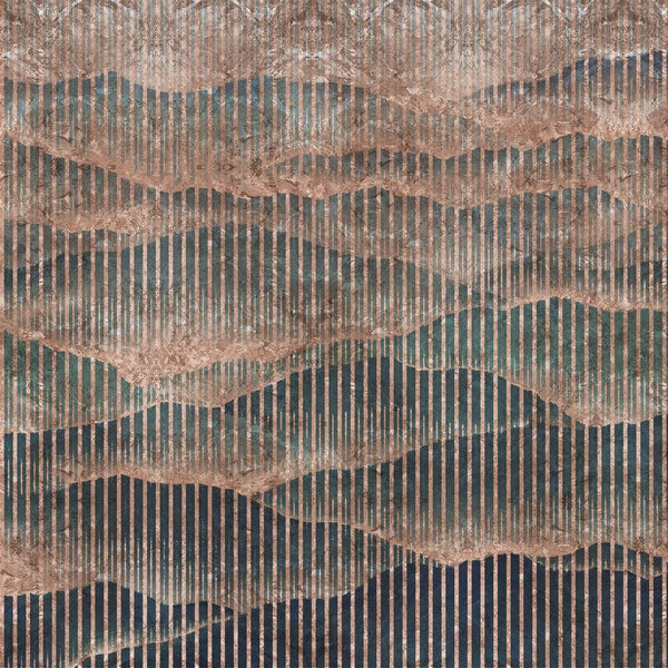 Oriente-behang-Inkiostro Bianco-Blauw/Roze-Gold Leaf-INKQWMG2004-Selected Wallpapers