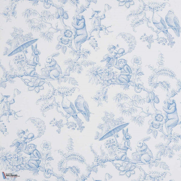 Ouistitus & Co-behang-Tapete-Pierre Frey-Ciel-Rol-FP345001-Selected Wallpapers