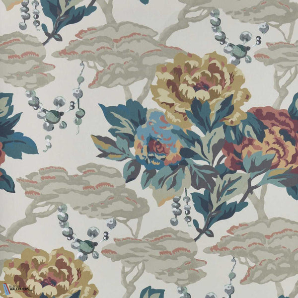 Paeonia-Wallpaper-1838 wallcoverings-Warm Sand-Roll-2311-170-01-Selected Wallpapers