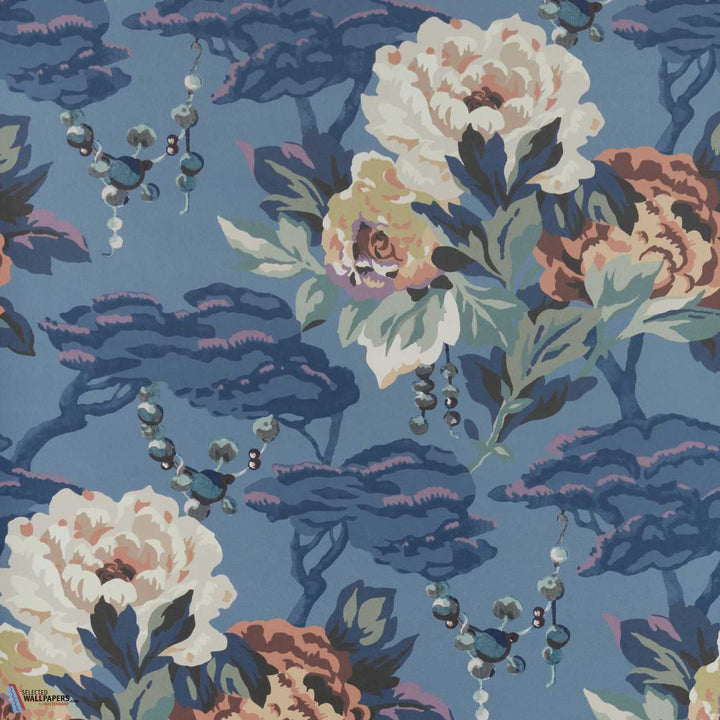 Paeonia-Behang-Tapete-1838 wallcoverings-Indigo Purple-Rol-2311-170-03-Selected Wallpapers