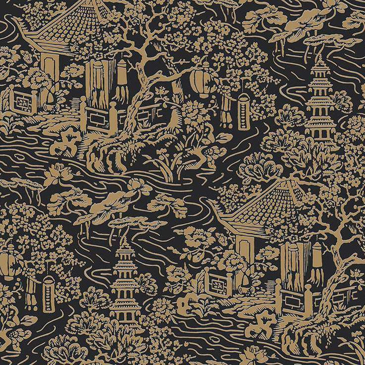Pagoda-behang-Tapete-Coordonne-Black-Rol-8706577-Selected Wallpapers