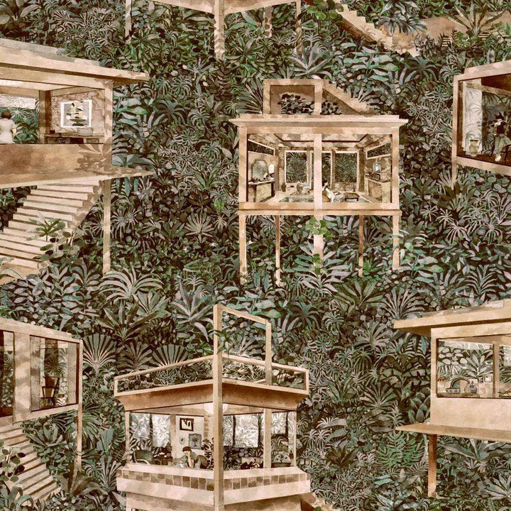 Palafitas Amazonia-behang-Tapete-Arte-Beech-Meter (M1)-97581-Selected Wallpapers