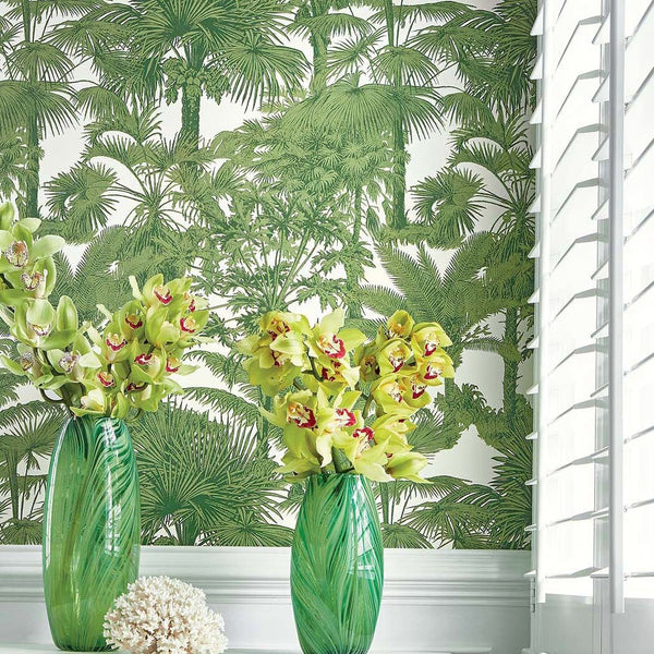 Palm Botanical-Behang-Tapete-Thibaut-Selected Wallpapers