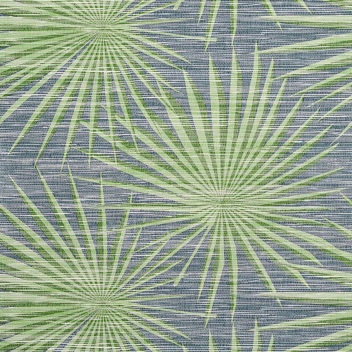 Palm Frond-Behang-Tapete-Thibaut-Navy Green-Rol-T10141-Selected Wallpapers