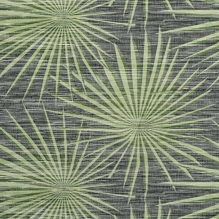 Palm Frond-Behang-Tapete-Thibaut-Black Green-Rol-T10143-Selected Wallpapers