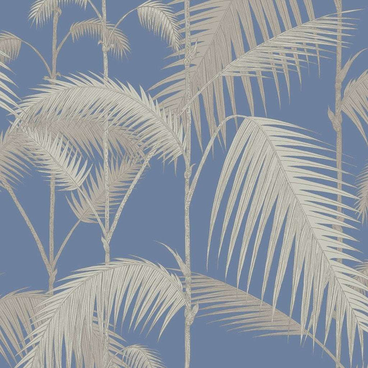 Palm Jungle-behang-Tapete-Cole & Son-Metallic Silver-Rol-95/1006-Selected Wallpapers