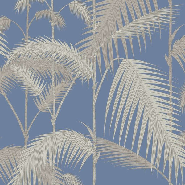 Palm Jungle-behang-Cole & Son-Metallic Silver-Rol-95/1006-Selected Wallpapers