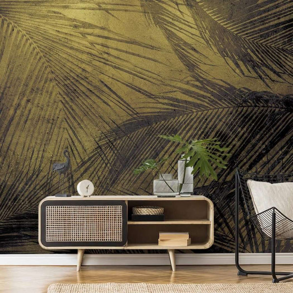 Palm Metallics-Behang-Tapete-Coordonne-Selected Wallpapers