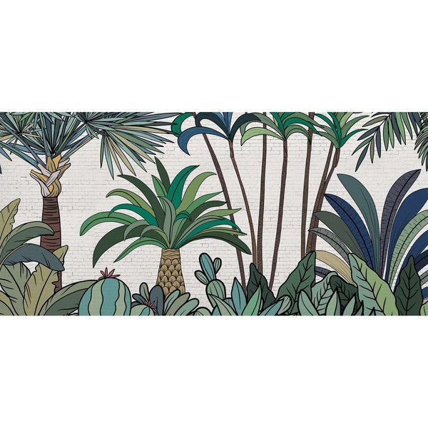 Palm Street-Behang-Les Dominotiers-Selected Wallpapers