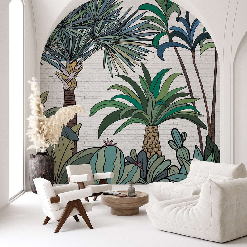 Palm Street behang van Les Dominotiers