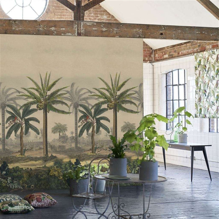 Palm Trail Scene 1 & 2-behang-Tapete-Designers Guild-Selected Wallpapers
