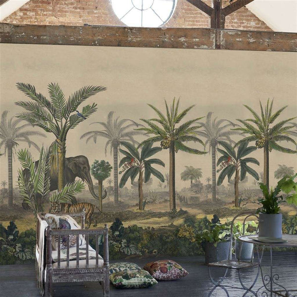 Palm Trail Scene 1 & 2-behang-Tapete-Designers Guild-Selected Wallpapers