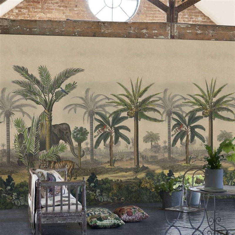 Palm Trail Scene 1 & 2 wallpaper by Designers Guild