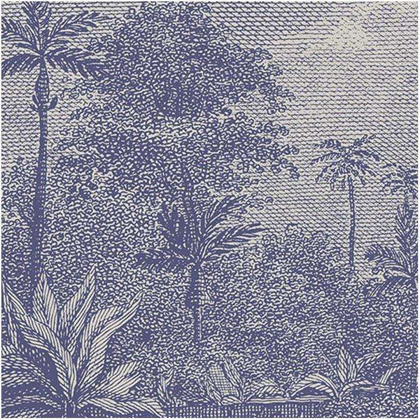 Palmar-behang-Les Dominotiers-Blue-Non Woven 70 cm-DOM308/1-Selected Wallpapers