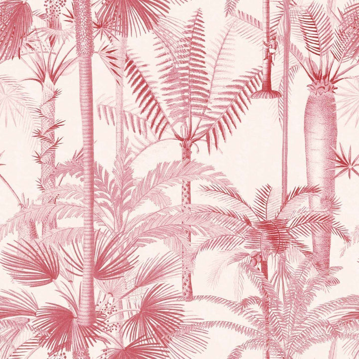Palmera Cubana-behang-Tapete-Mind the Gap-Roze-300 cm (standaard)-WP20497-Selected Wallpapers
