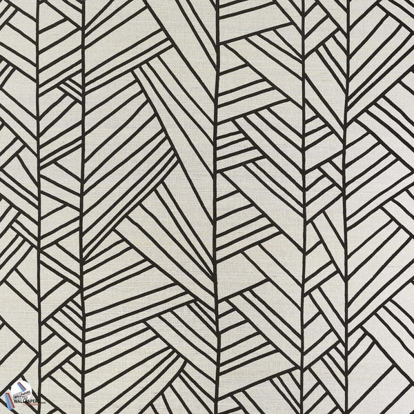 Papyrus-Behang-Pierre Frey-Noir-Meter (M1)-FP891004-Selected Wallpapers