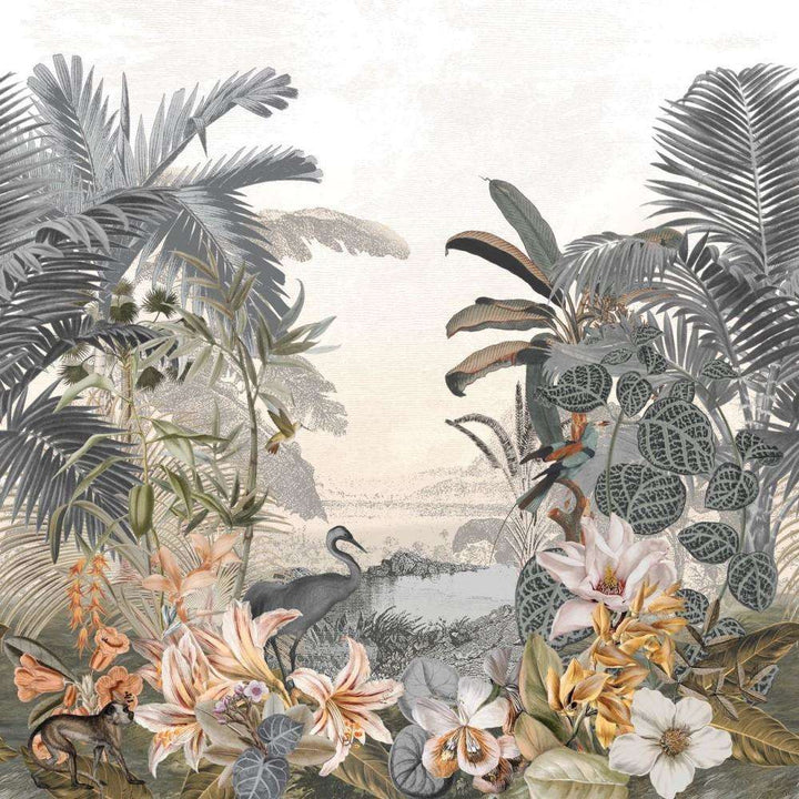 Paraiba-behang-Tapete-Casamance-Gris et Pastel-Set-70801130-Selected Wallpapers
