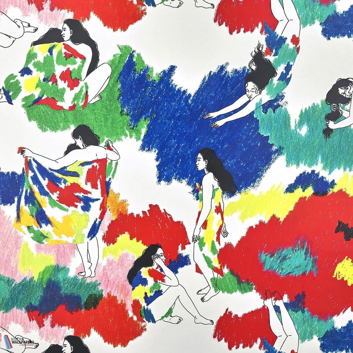 Pareu-behang-Tapete-Pierre Frey-Multicolore-Meter (M1)-FP984001-Selected Wallpapers