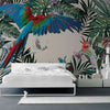 Parrots-behang-Inkiostro Bianco-Selected Wallpapers