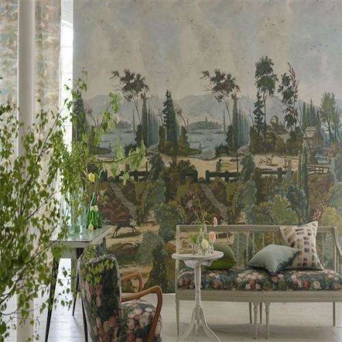 Pastoral Scene 1 papier peint en Sky de Designers Guild