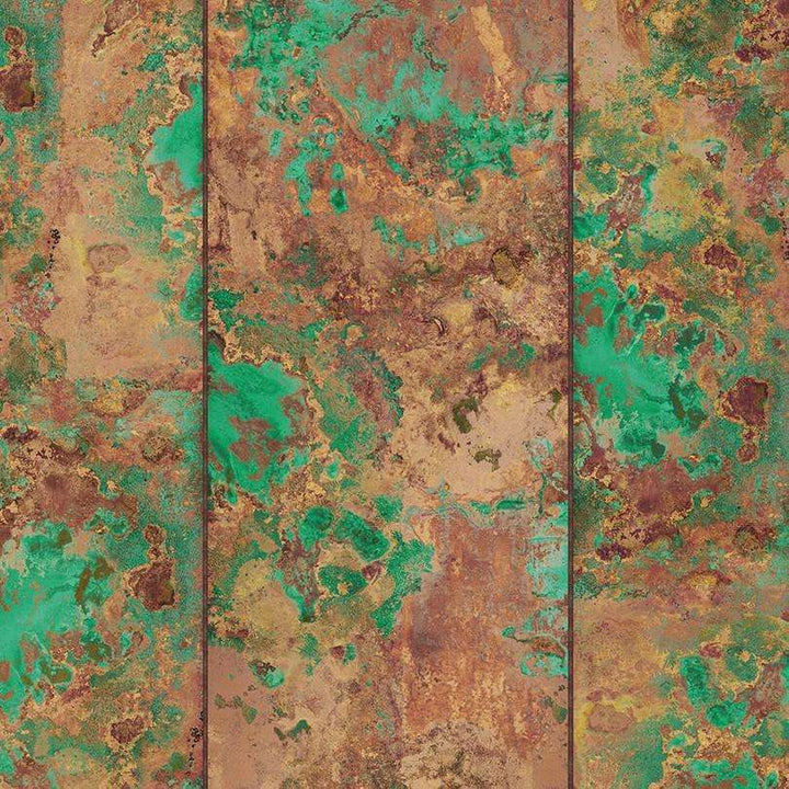 Patina Glaze-behang-Tapete-Muance-29-Metallic Copper-MU11029-Selected Wallpapers