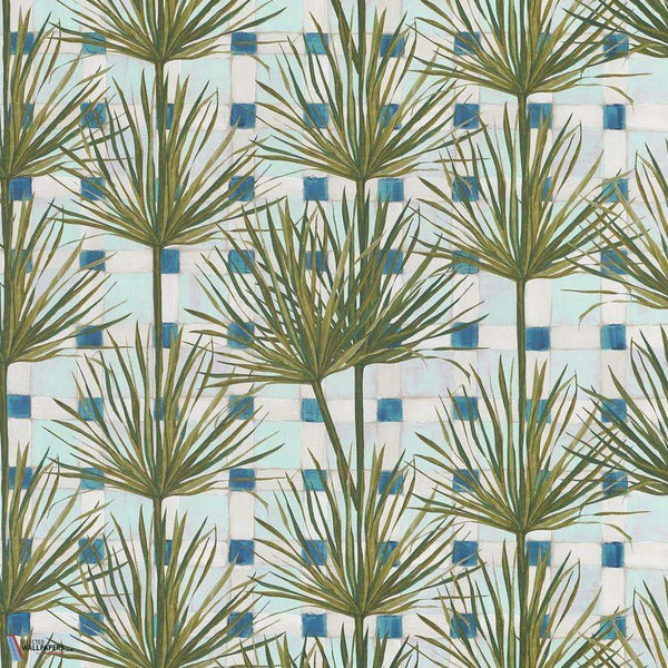 Patio exotique-behang-Pierre Frey-Aqua-Meter (M1)-FP789002-Selected Wallpapers